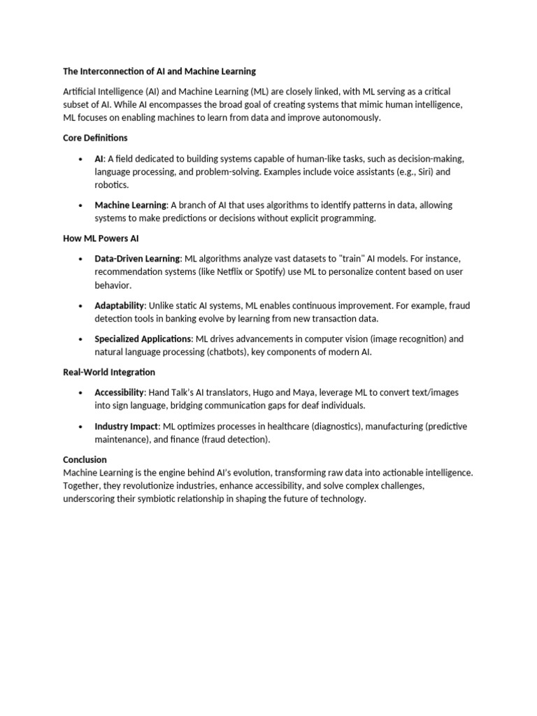 AI & ML: Transforming Technology | PDF