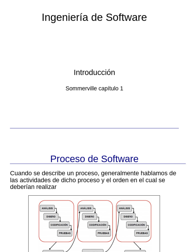 Proceso de Ingeniería de Software | PDF | Software | Ingeniería de software
