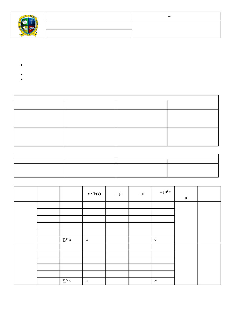 Midterm Worksheet #1 2 | PDF | Level Of Measurement | Probability And ...