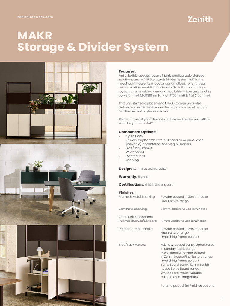 MAKR Modular Storage Solutions | PDF