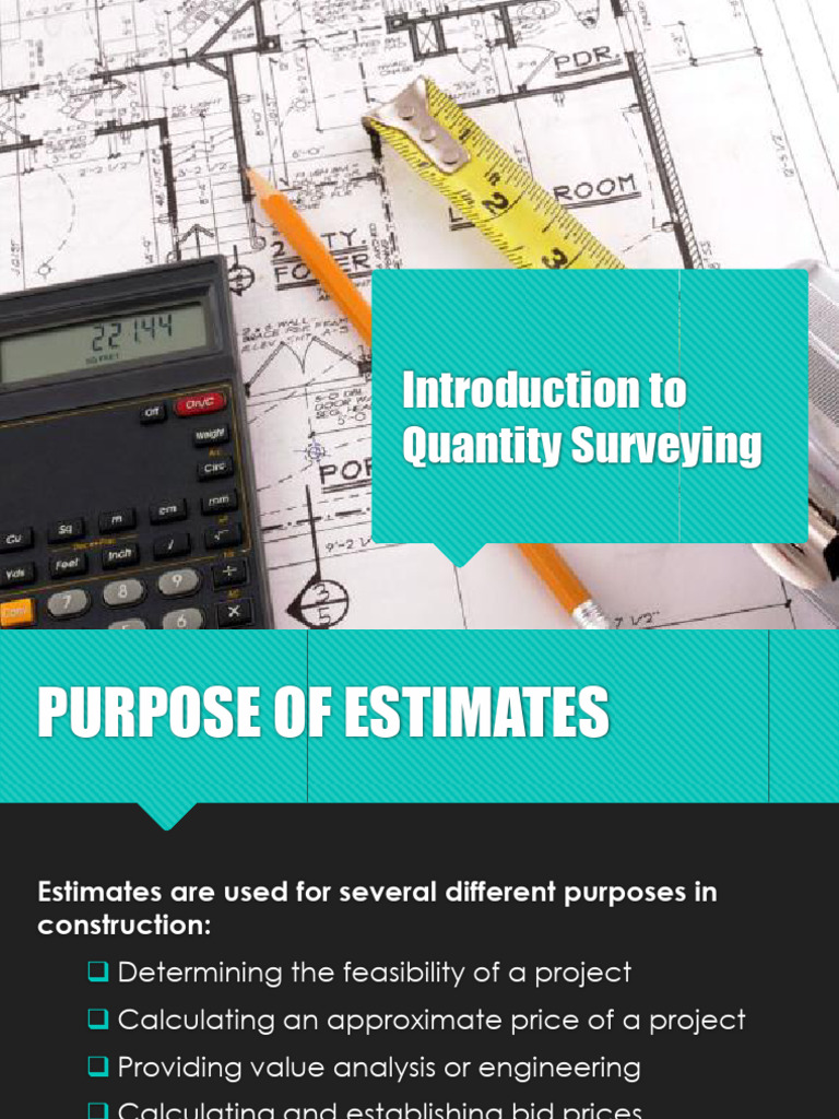 Understanding Quantity Surveying Estimates | PDF