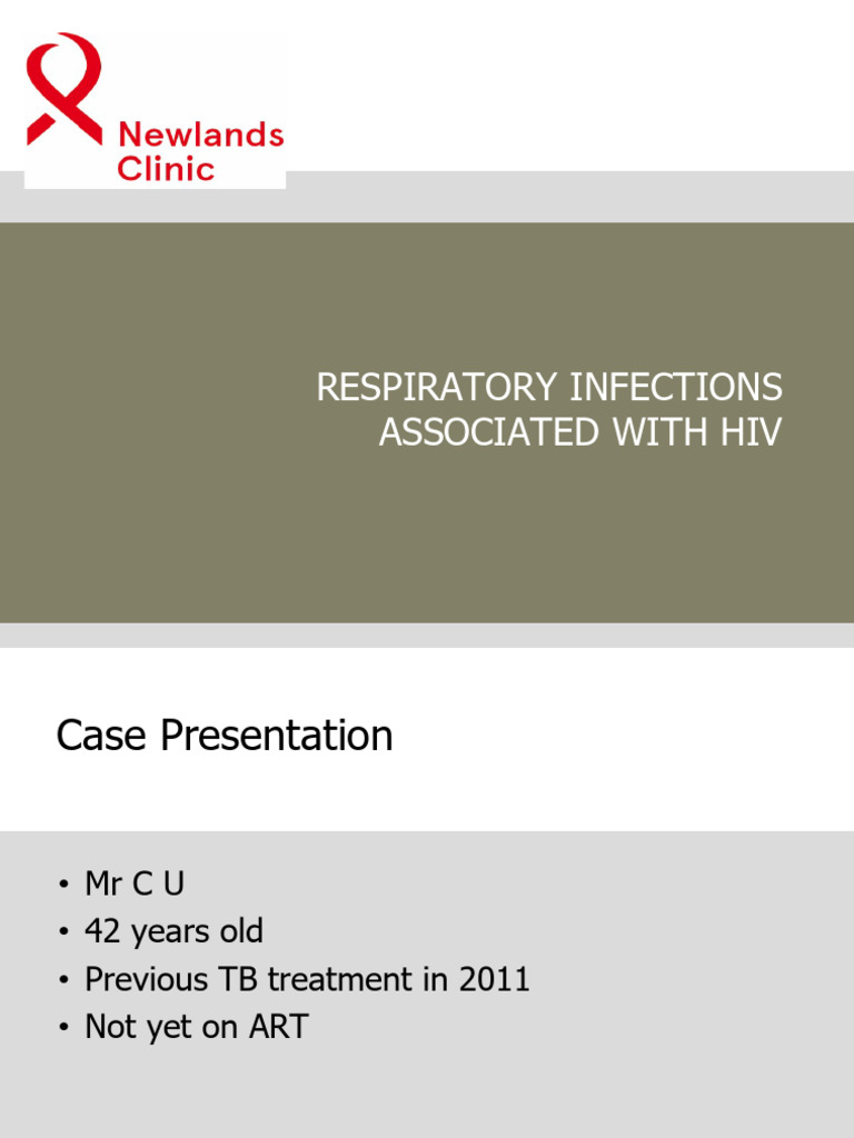 HIV-Related Respiratory Infections Overview | PDF | Respiratory ...
