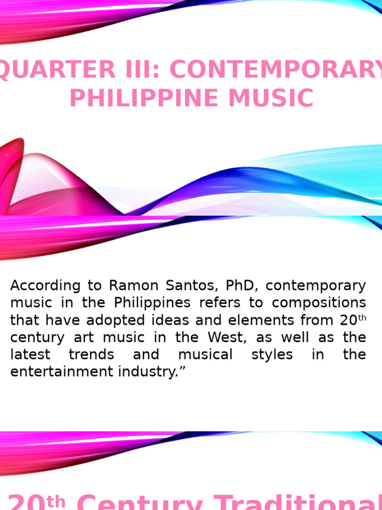 q3 Music Contemporary Music | PDF | Performing Arts | Musicology