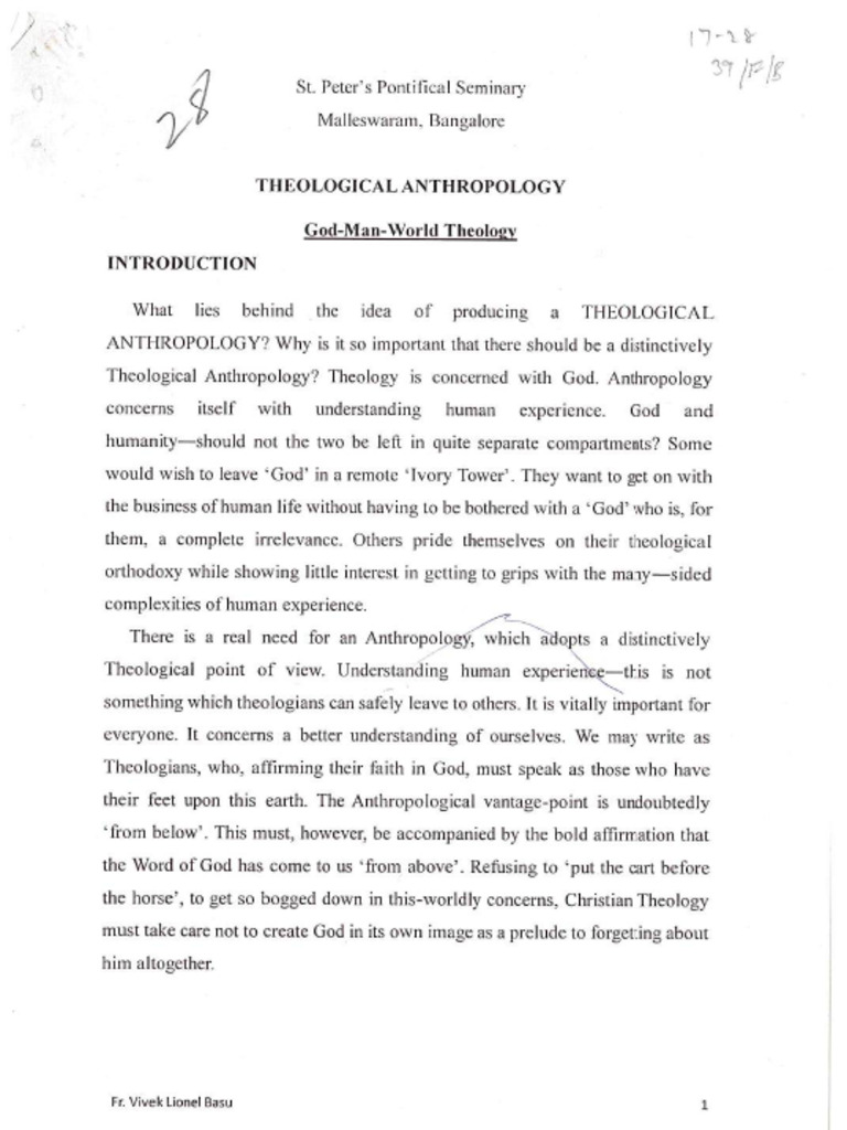 Theological Anthropology. Compressed | PDF