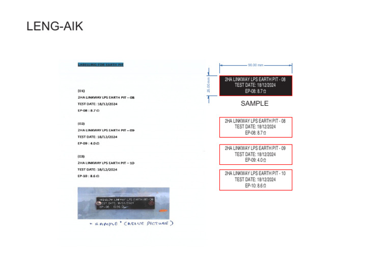 Linkway LPS Earth Pit Test Results | PDF