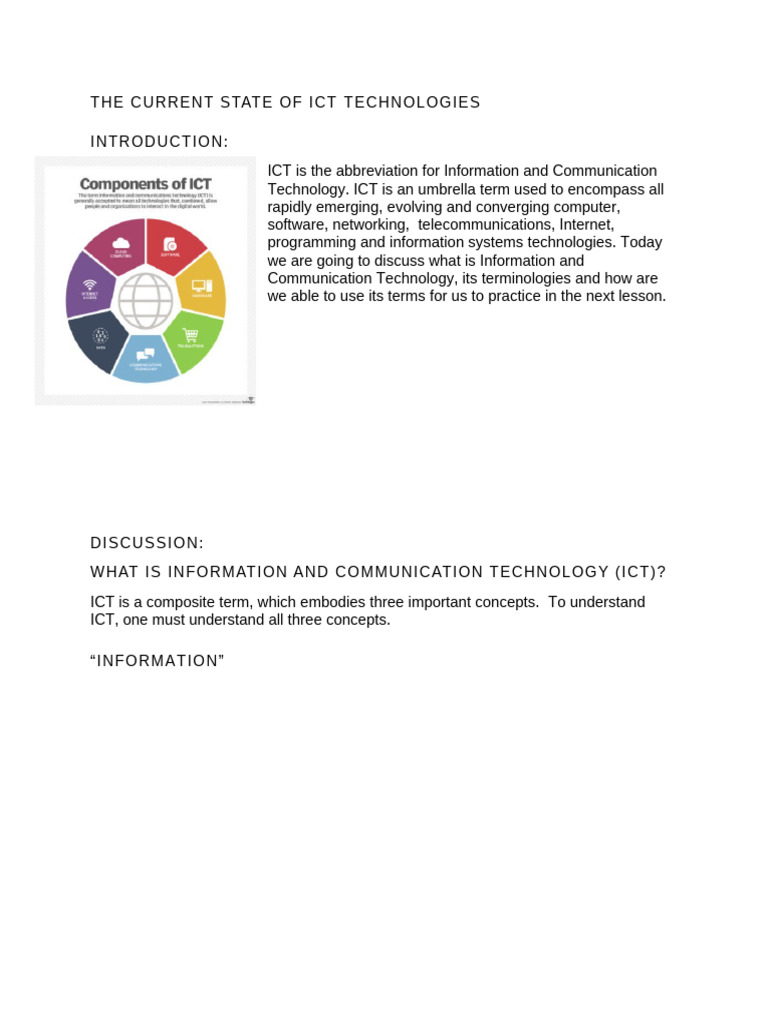 Understanding ICT Terminologies | PDF | World Wide Web | Internet & Web