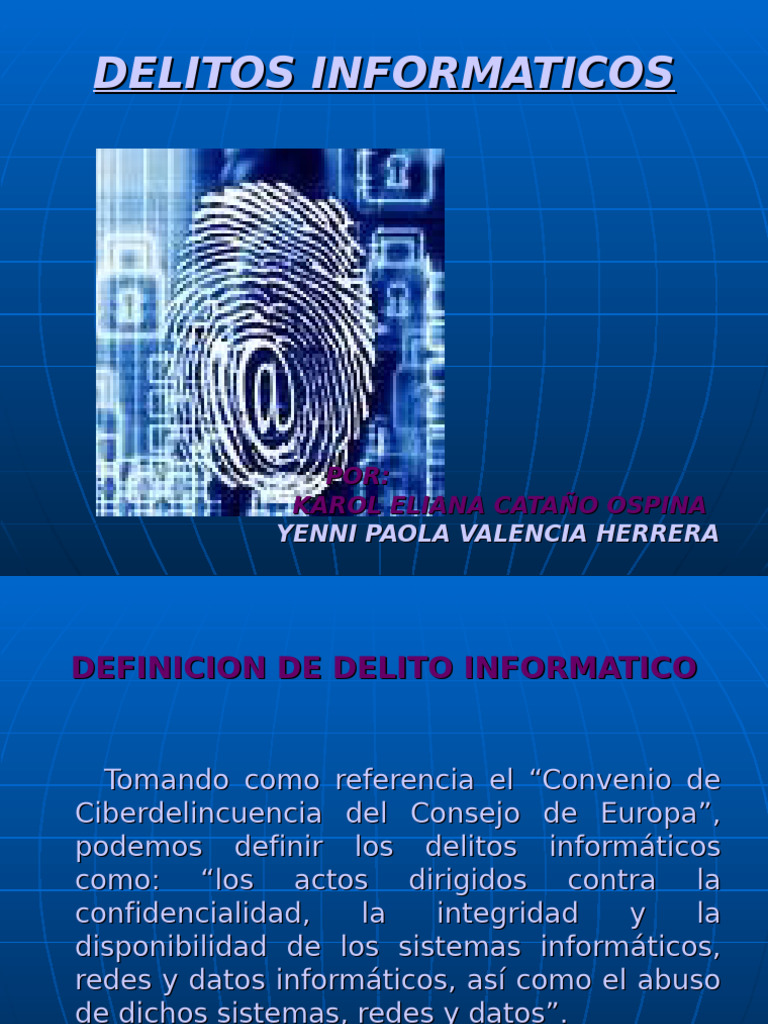 Introducción a Delitos Informáticos | PDF | Cibercrimen | La seguridad ...
