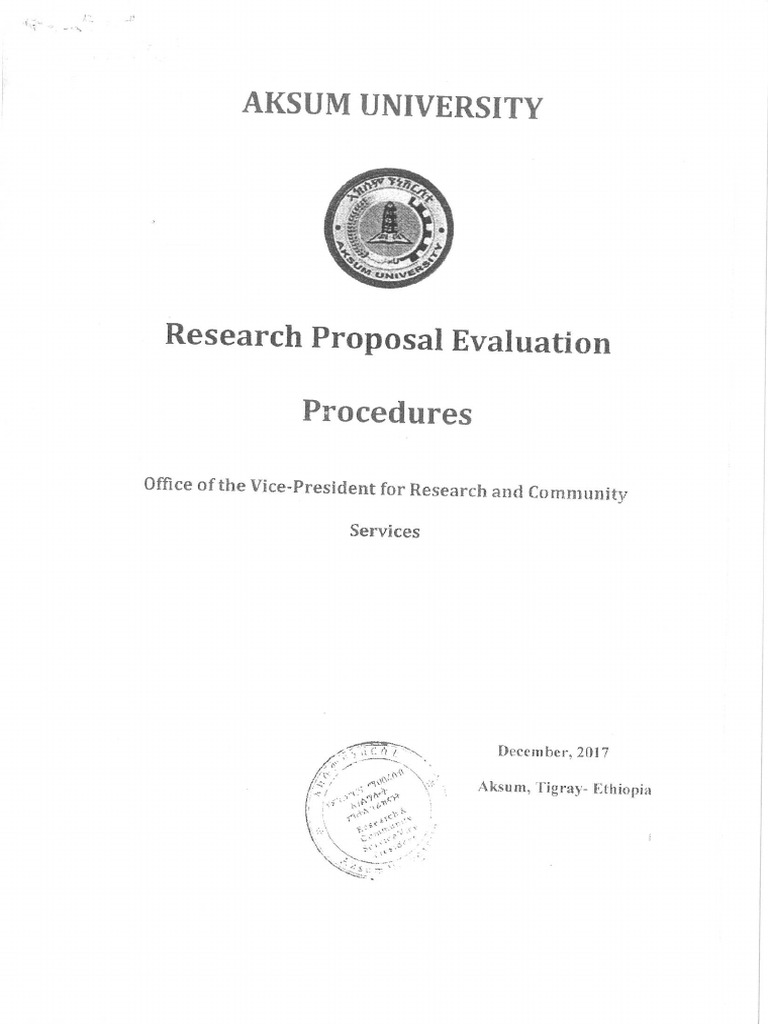 Research Proposal Evaluation | PDF