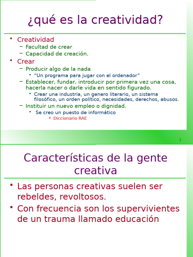 Creatividad | PDF | Creatividad | Pensamiento