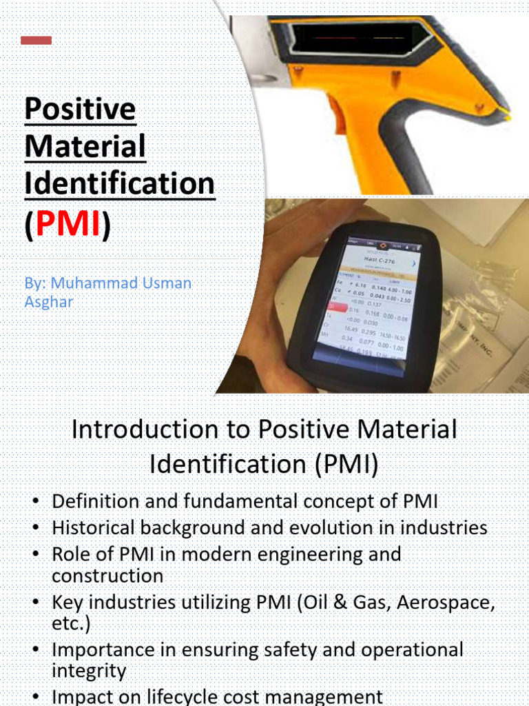 Overview of Positive Material Identification | PDF | Reliability ...