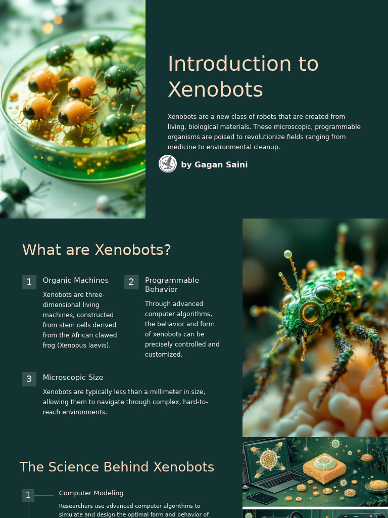 Introduction to Xenobots: A New Era | PDF | Robot | Robotics