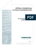 40 Outsourcing Risks