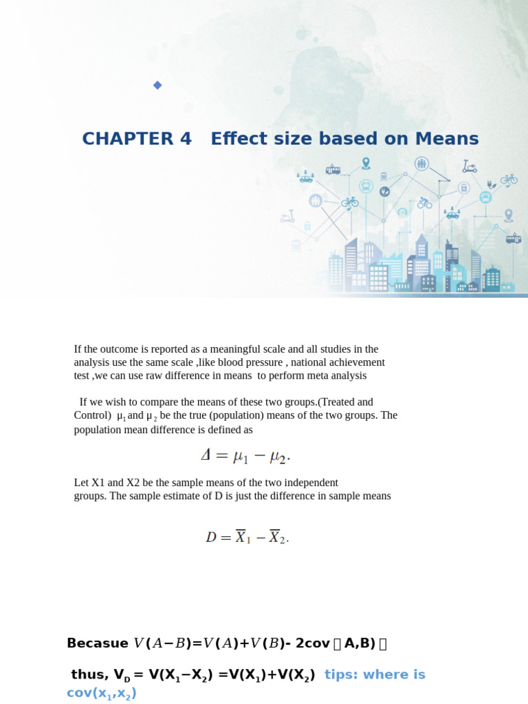 Effect Size Calculations in Meta-Analysis | PDF | Effect Size | Bias Of ...