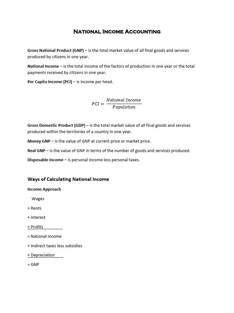 BSA+104 Week+8+-+National+Income+Accounting | PDF