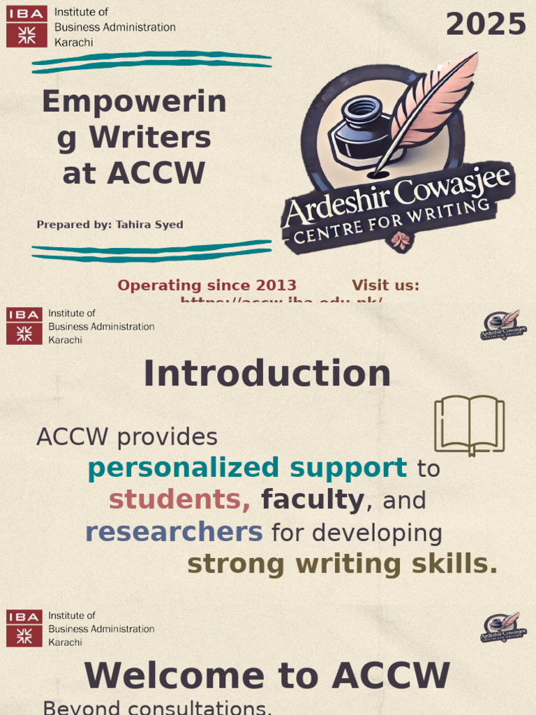 ACCW Presentation - 2024-25 Revised-2 | PDF | Learning | Human ...