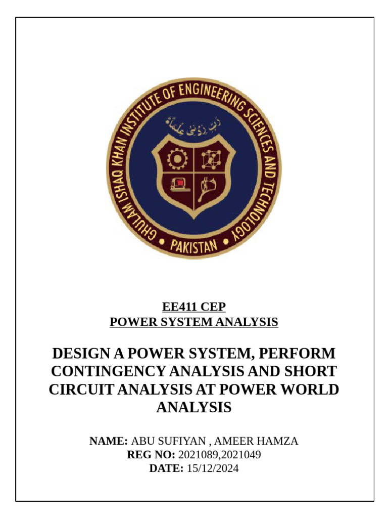 Psa Lab Project | PDF | Electric Power Transmission | Network Analysis ...