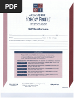 Adult Sensory Profile PDF