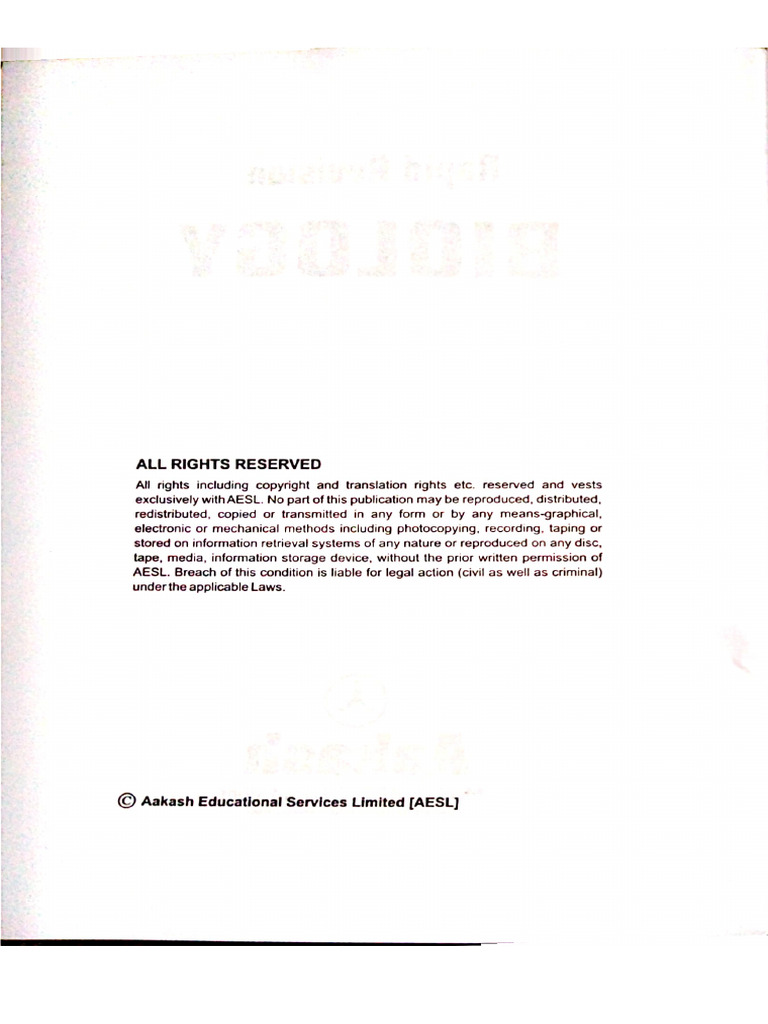 Akash Rapid Revision Biology 240419 155235 | PDF