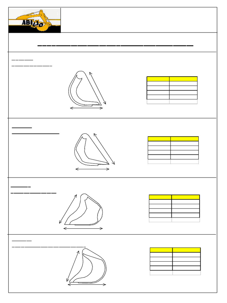 Standard Grading Buckets Specifications | PDF