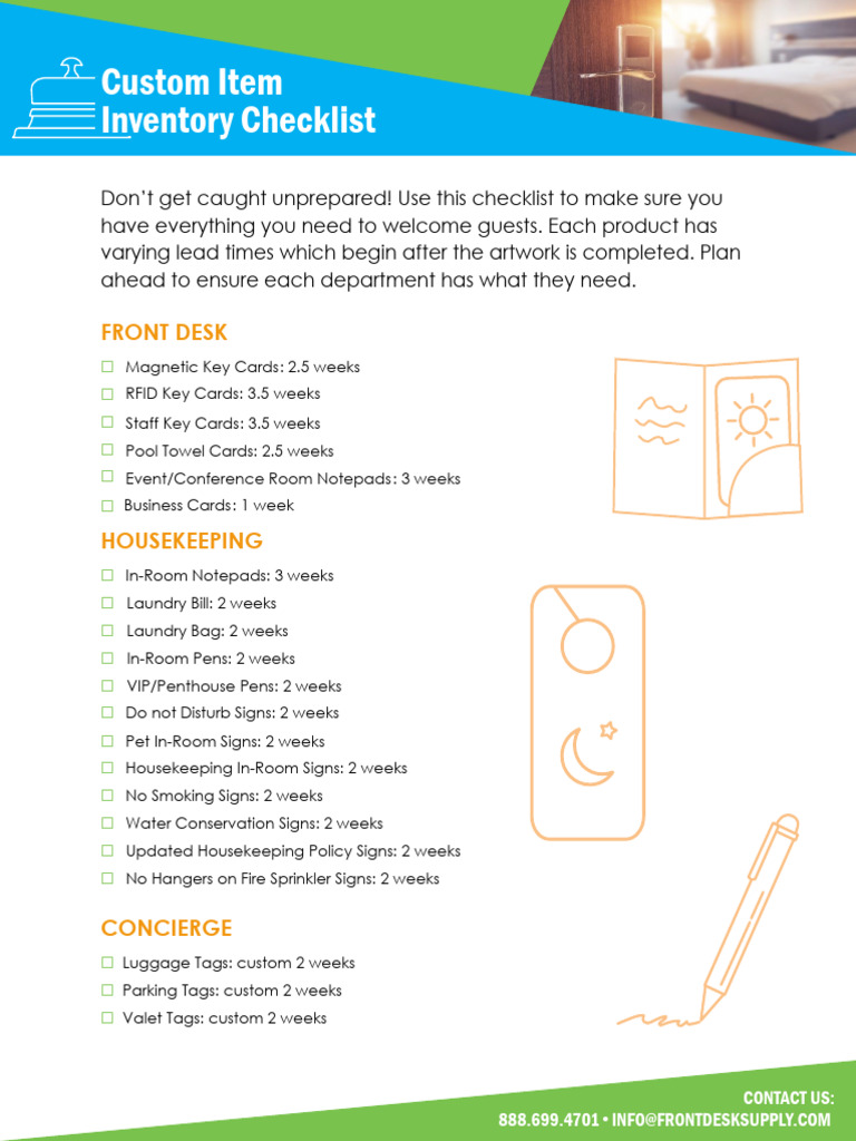 Guest Preparation Checklist | PDF