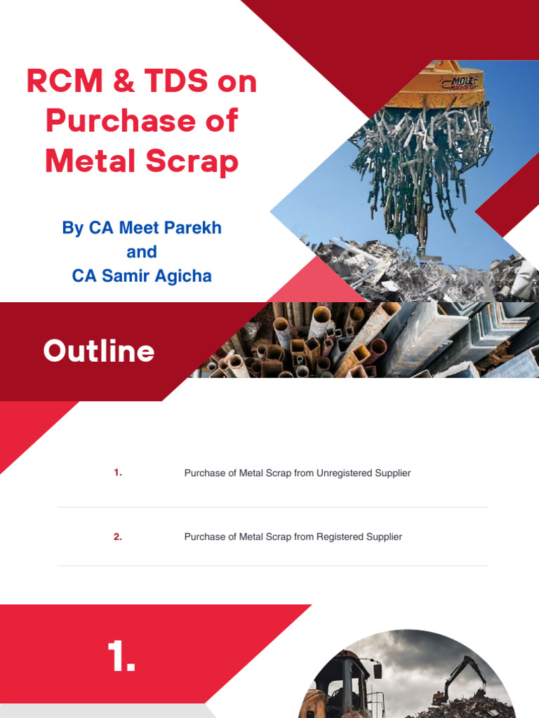 TDS and RCM on Metal Scrap Purchases | PDF | Scrap | Taxes