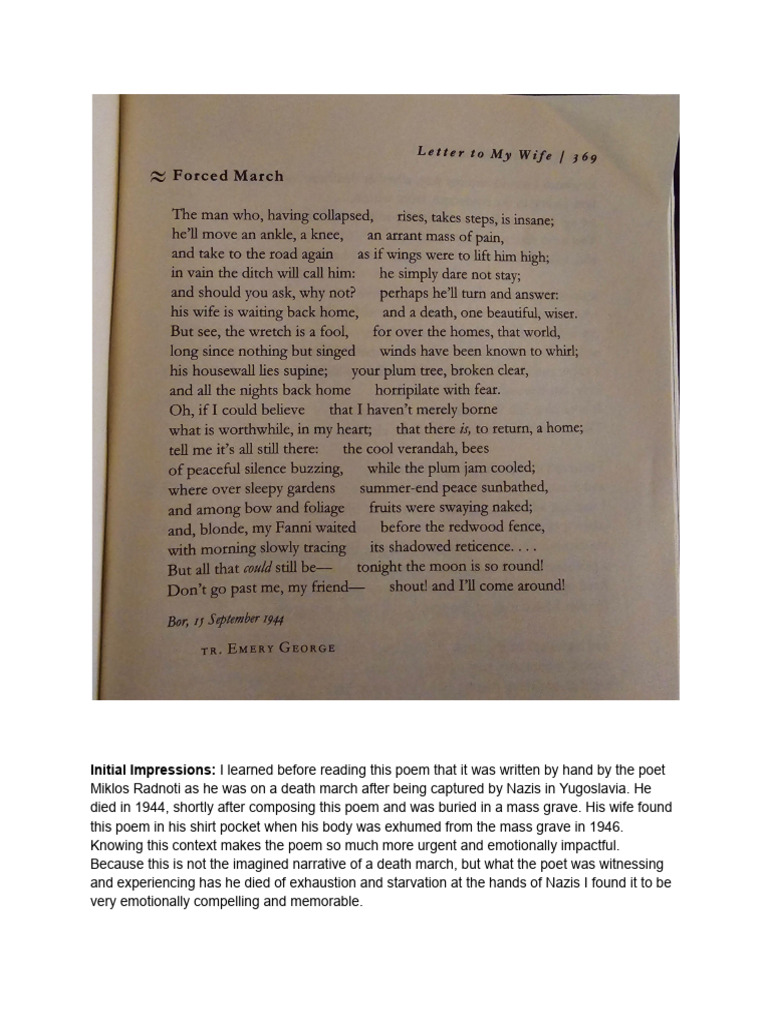 LIT 1315 5 Point Analysis Example 1 | PDF | Poetry