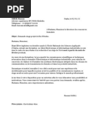 Lettre de Motivation pour un Doctorat à l'UNIGE