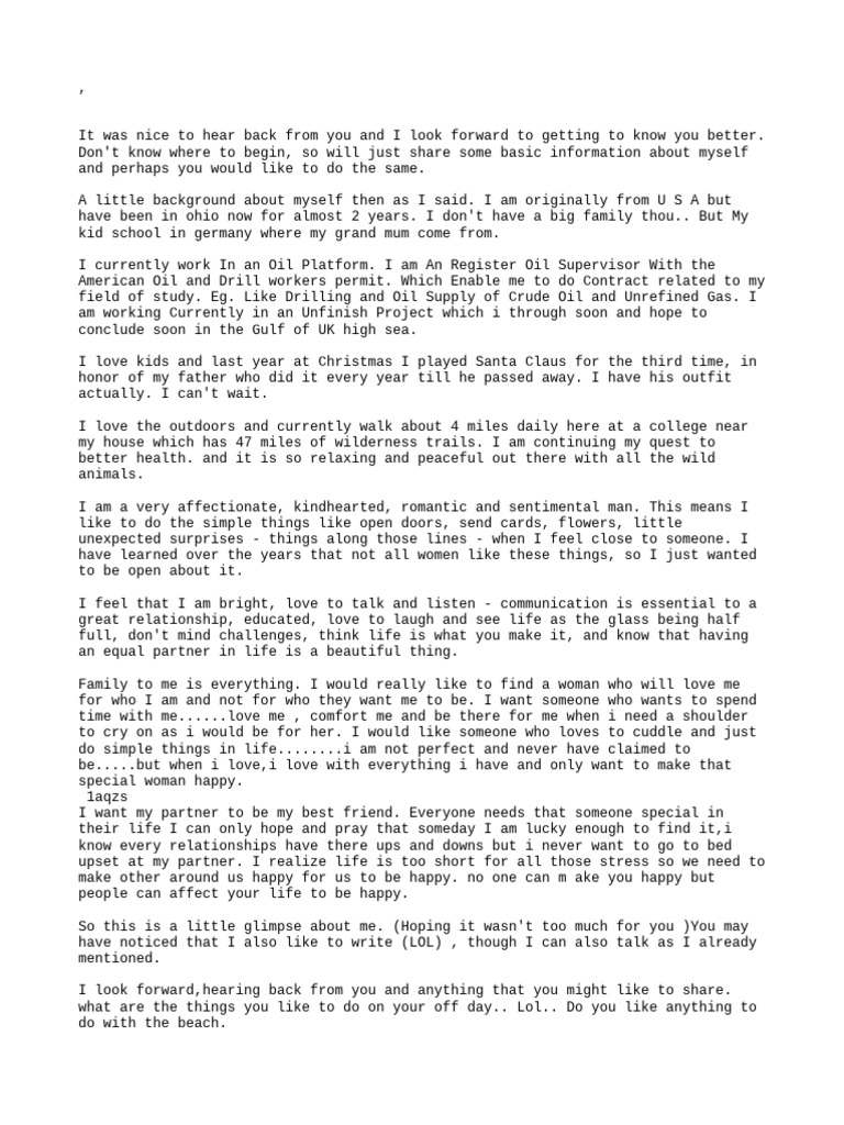 UK About My Work | PDF | Love