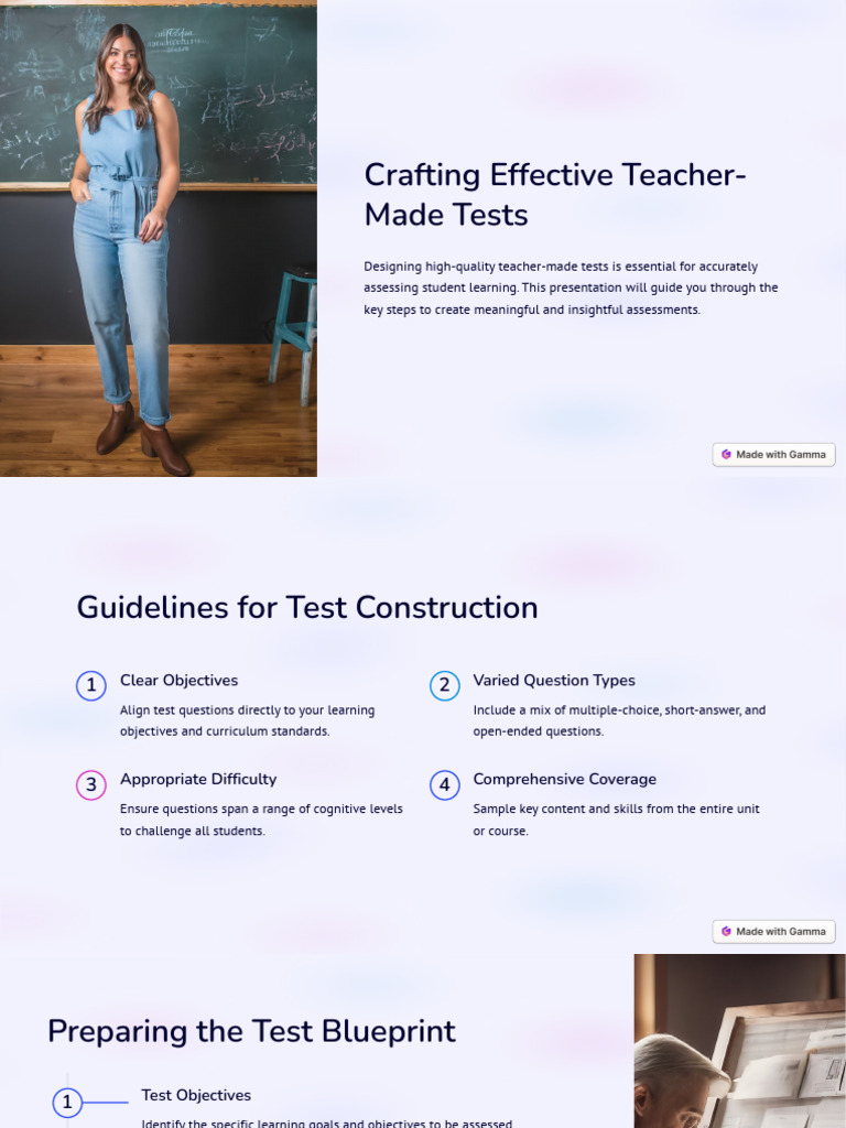 Crafting Effective Teacher Made Tests | PDF | Educational Assessment ...