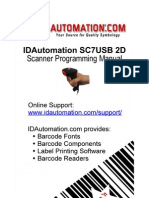 SC7 USB 2D Barcode Scanner Manual