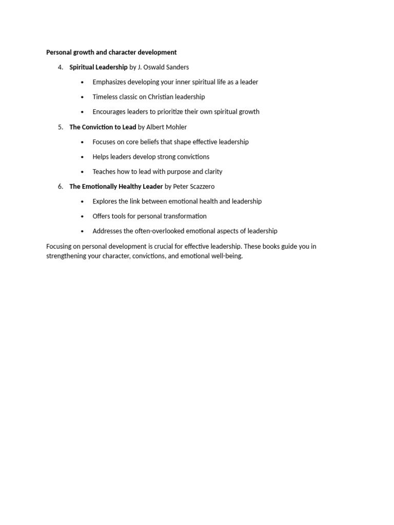 Personal Growth and Character Development | PDF