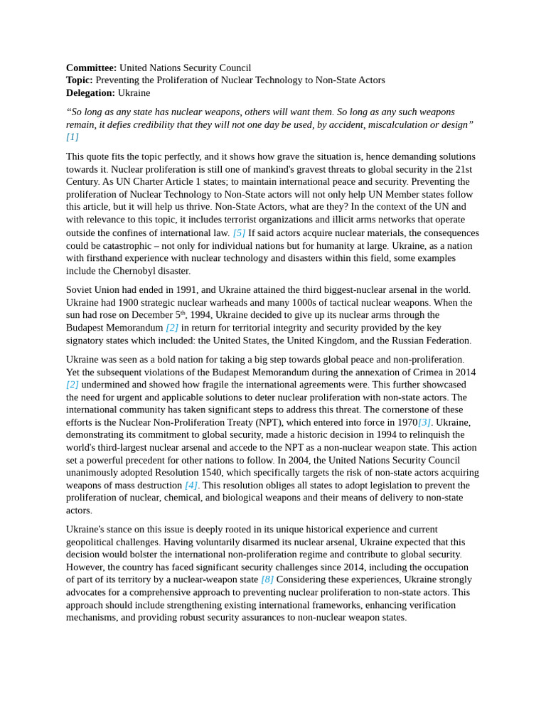 Ukraine's Strategy Against Nuclear Proliferation | PDF | Nuclear ...