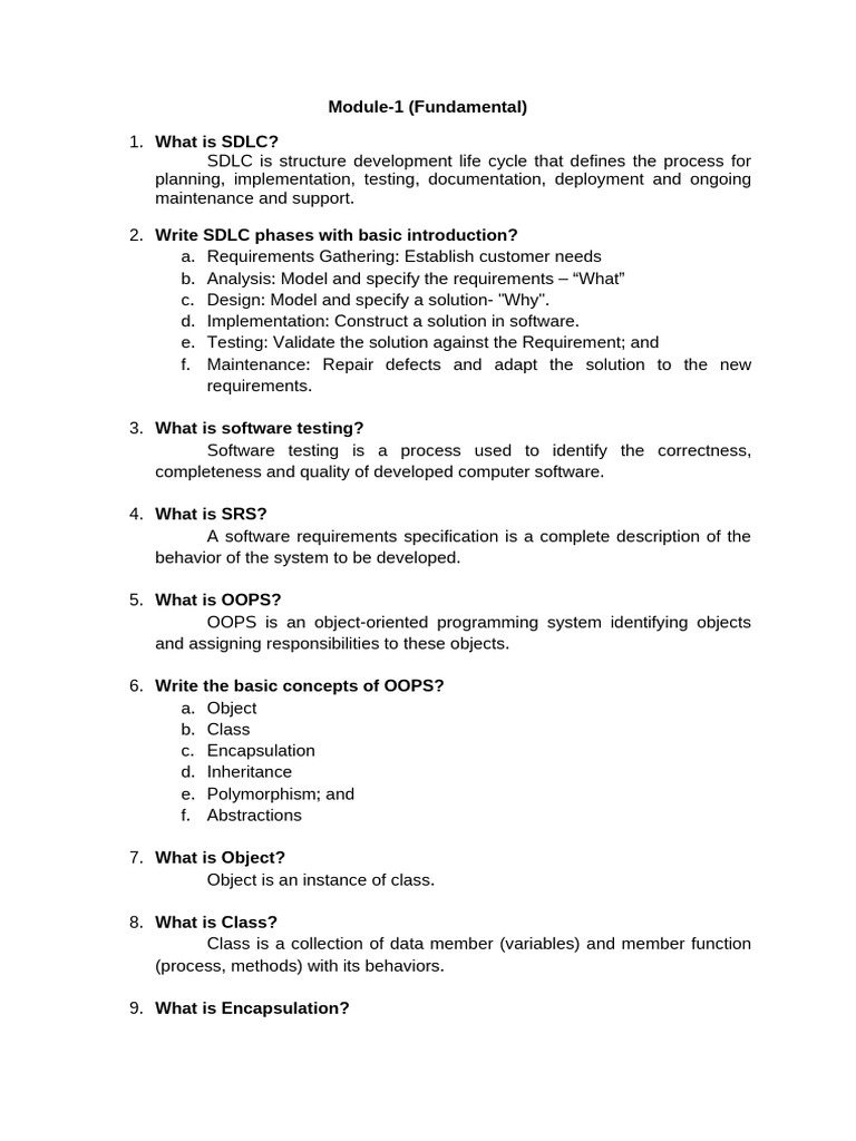 MODULE 1 | PDF | Class (Computer Programming) | Agile Software Development