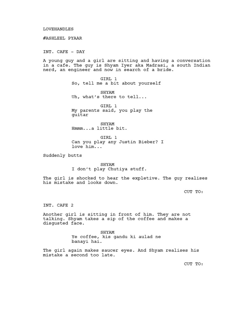 Shyam's Dating Misadventures | PDF