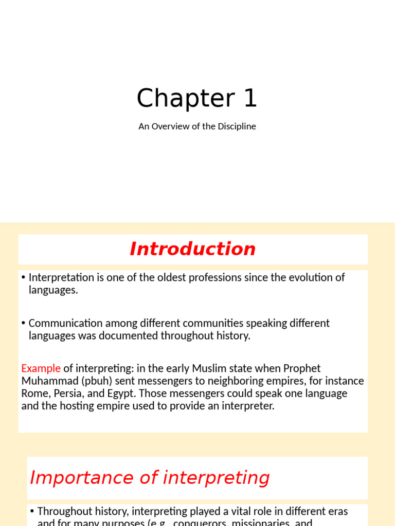 Understanding Interpreting: Types & Importance | PDF | Language ...