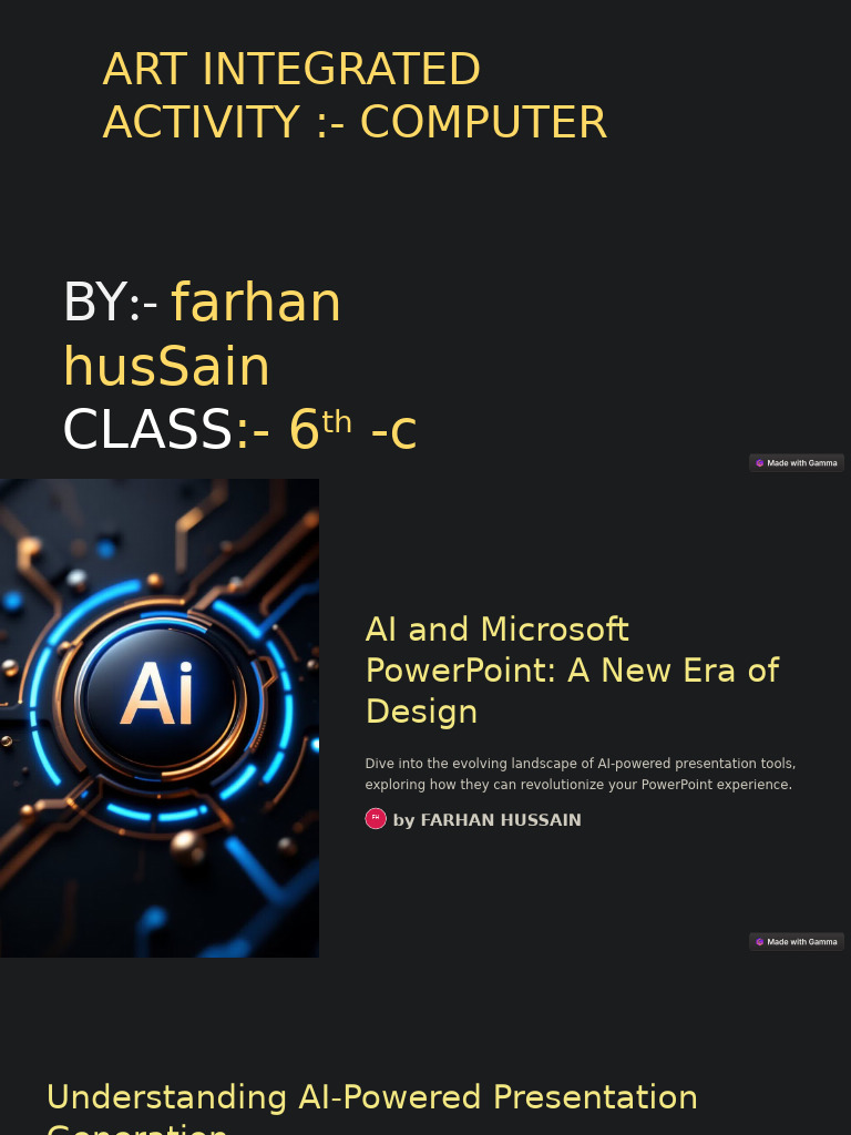 AI and Microsoft PowerPoint A New Era of Design | PDF | Artificial ...