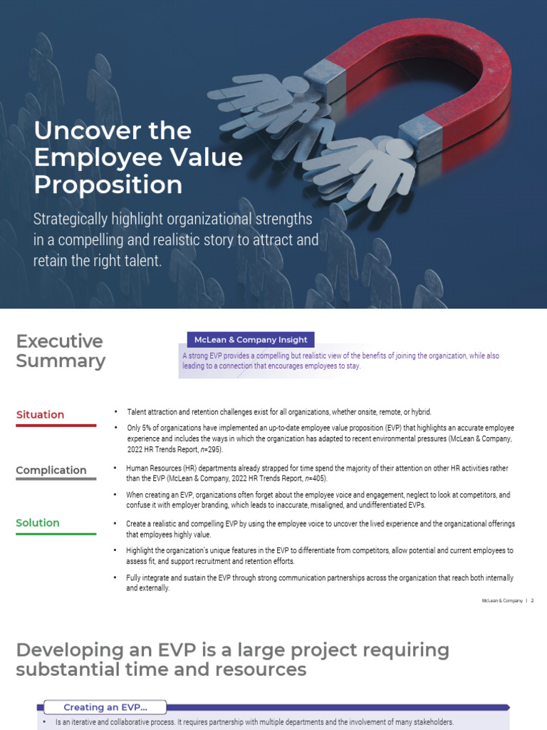 Crafting a Compelling Employee Value Proposition | PDF | Employee ...