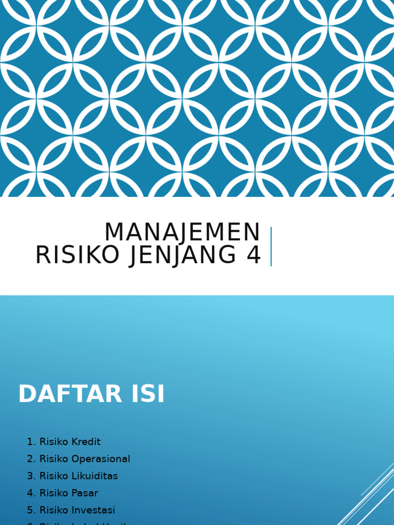 Summary Manajemen Risiko Formatted Pdf