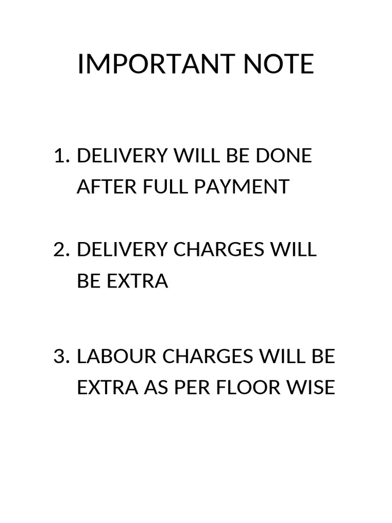 Delivery and Payment Terms Explained | PDF