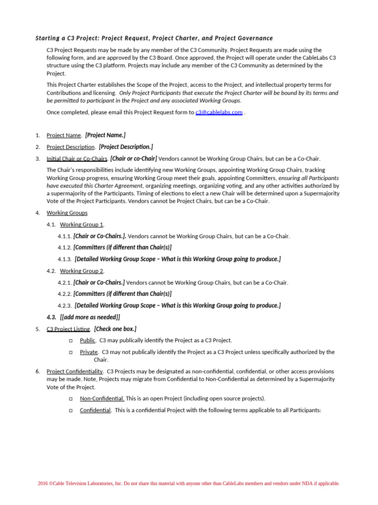 C3 Project Creation and Governance | PDF | Patent | Patent Application