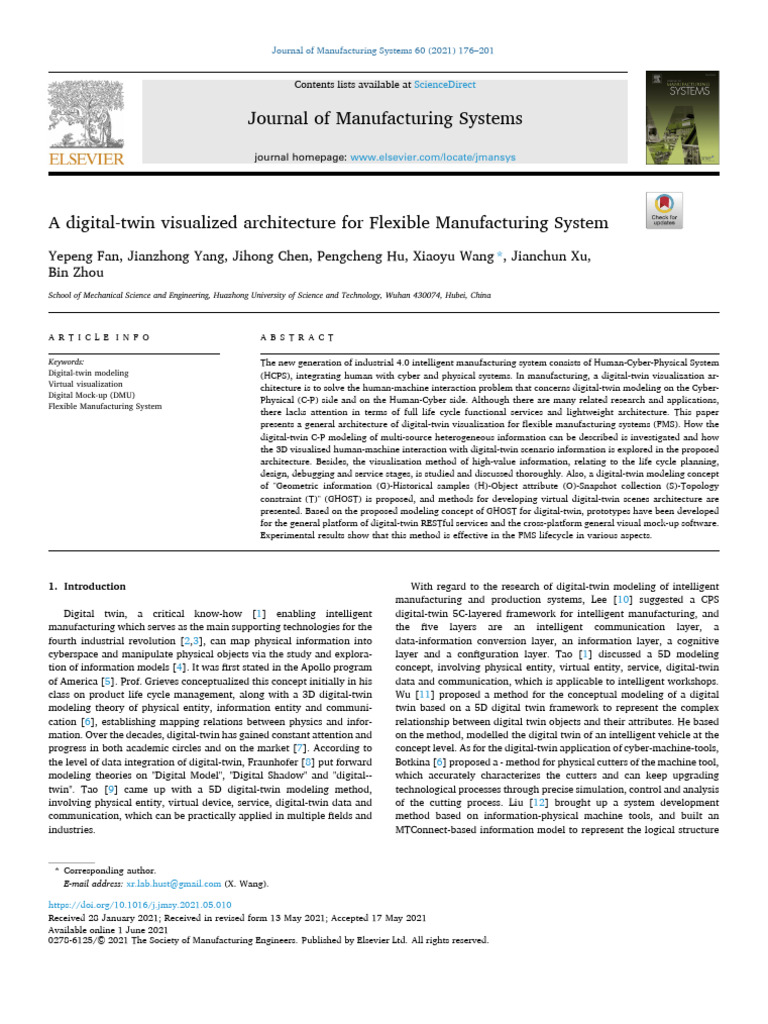 A Digital-Twin Visualized Architecture For Flexible Manufacturing ...