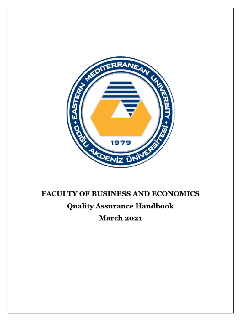 FBE Quality Assurance Handbook 5.3.21 | PDF | Curriculum | Libraries