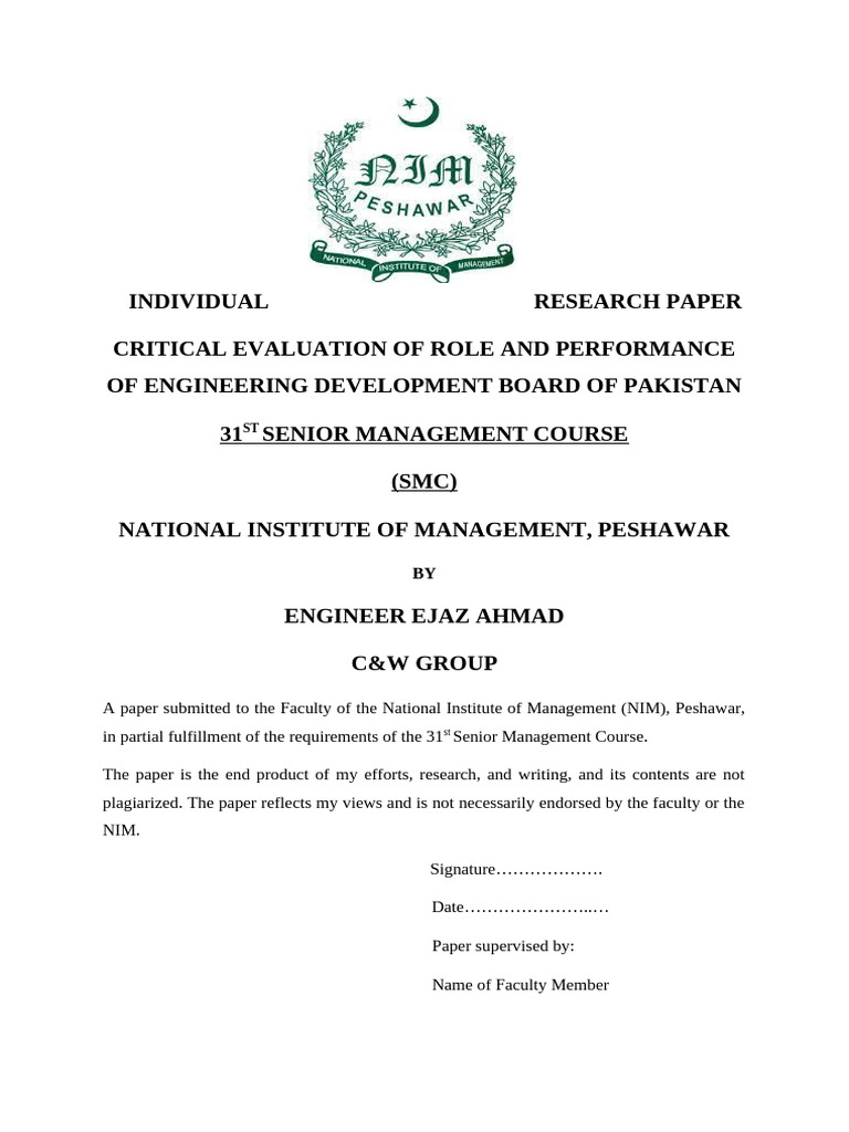 Evaluation of Engineering Development Board | PDF | Renewable Energy ...