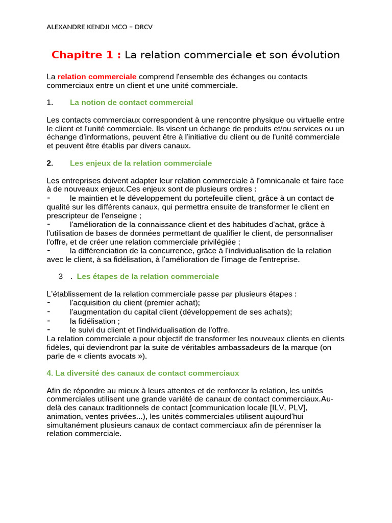 Évolution de la Relation Commerciale Omnicanale | PDF | Réseautage ...