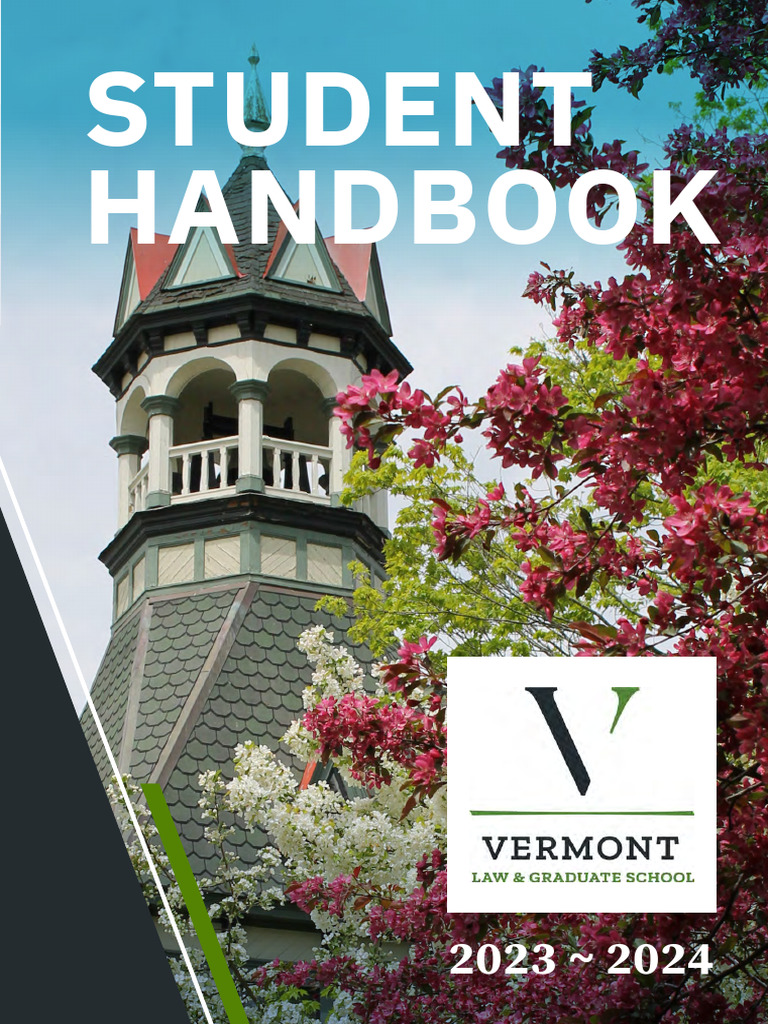 Vermont Law Student Handbook 2023-2024 | PDF | Sexual Harassment ...