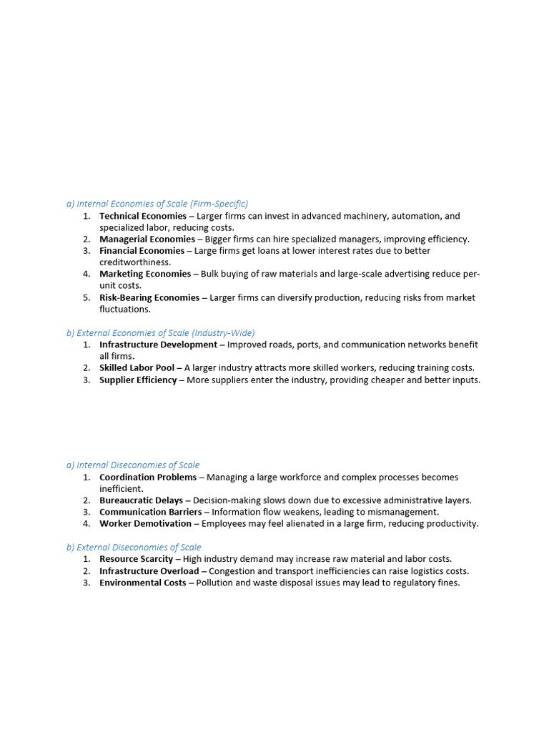 Economies of Scale for Managers | PDF | Economies Of Scale | Economies