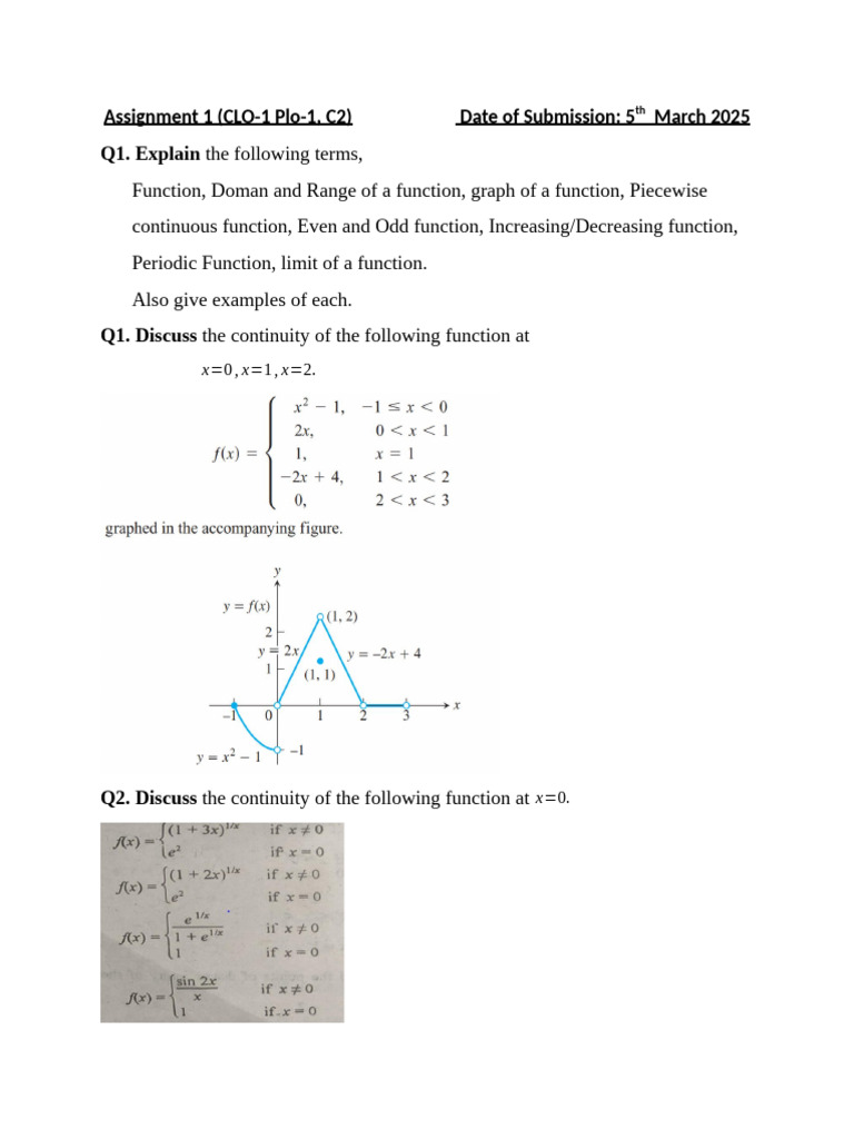 Understanding Functions and Continuity | PDF