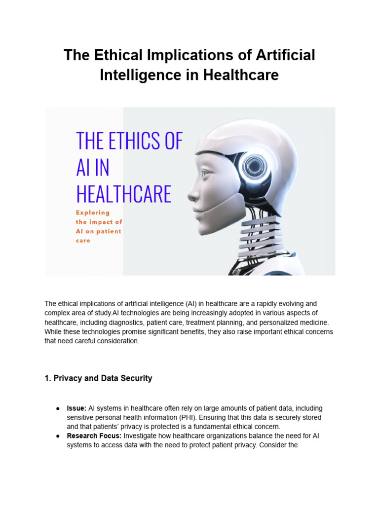 Ethical Challenges of AI in Healthcare | PDF | Artificial Intelligence ...