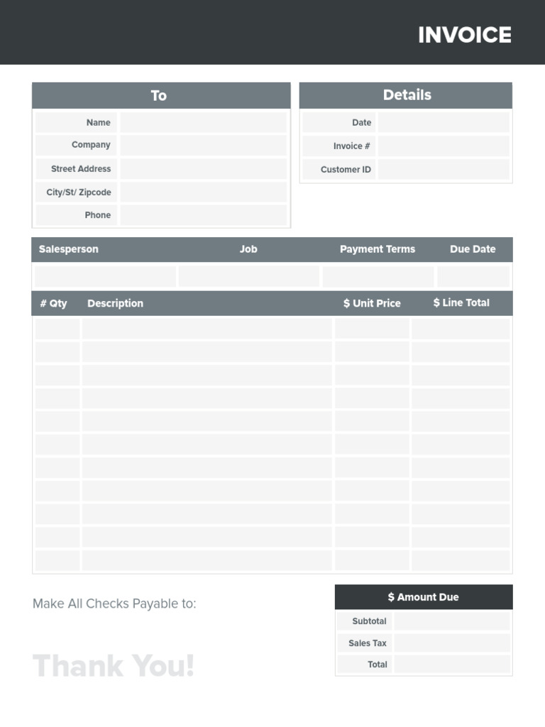 Invoice Gray | PDF