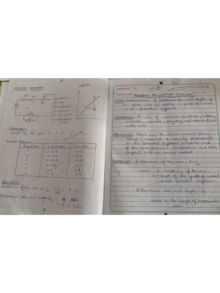 2nd Puc Phy Practical | PDF